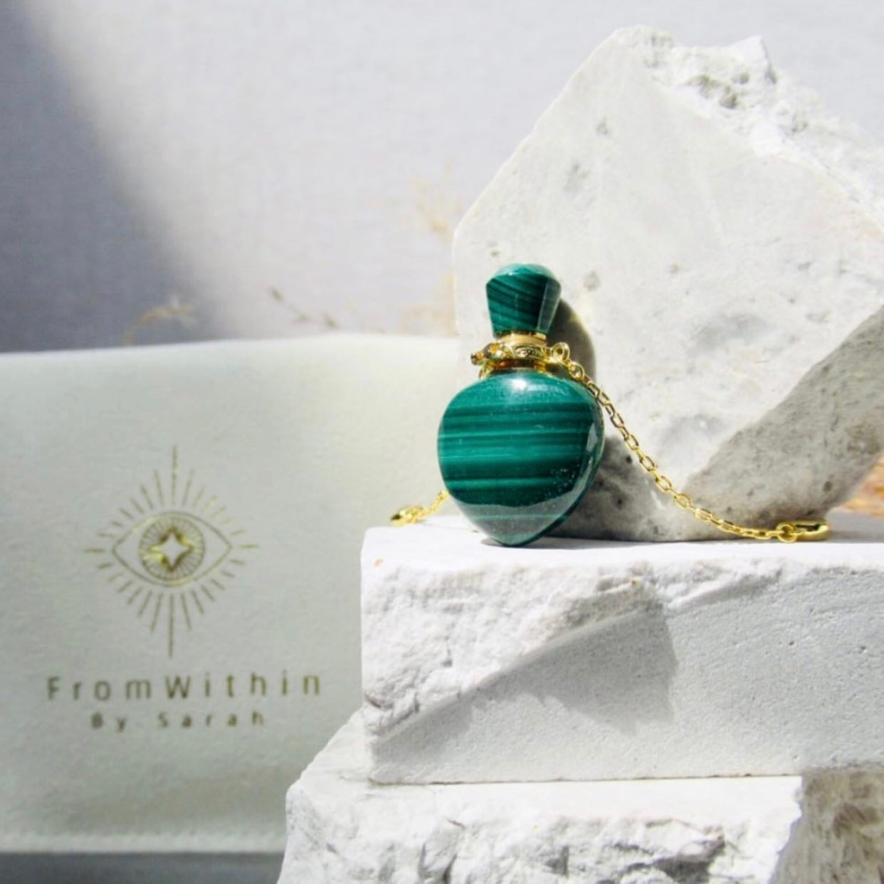 Malachite Heart Tola