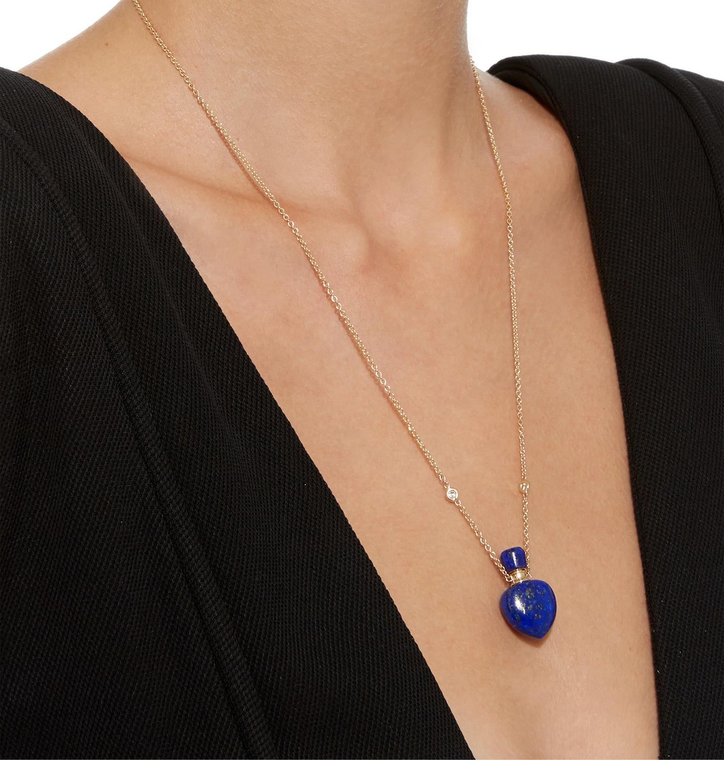 Lapis Lazuli Heart Tola