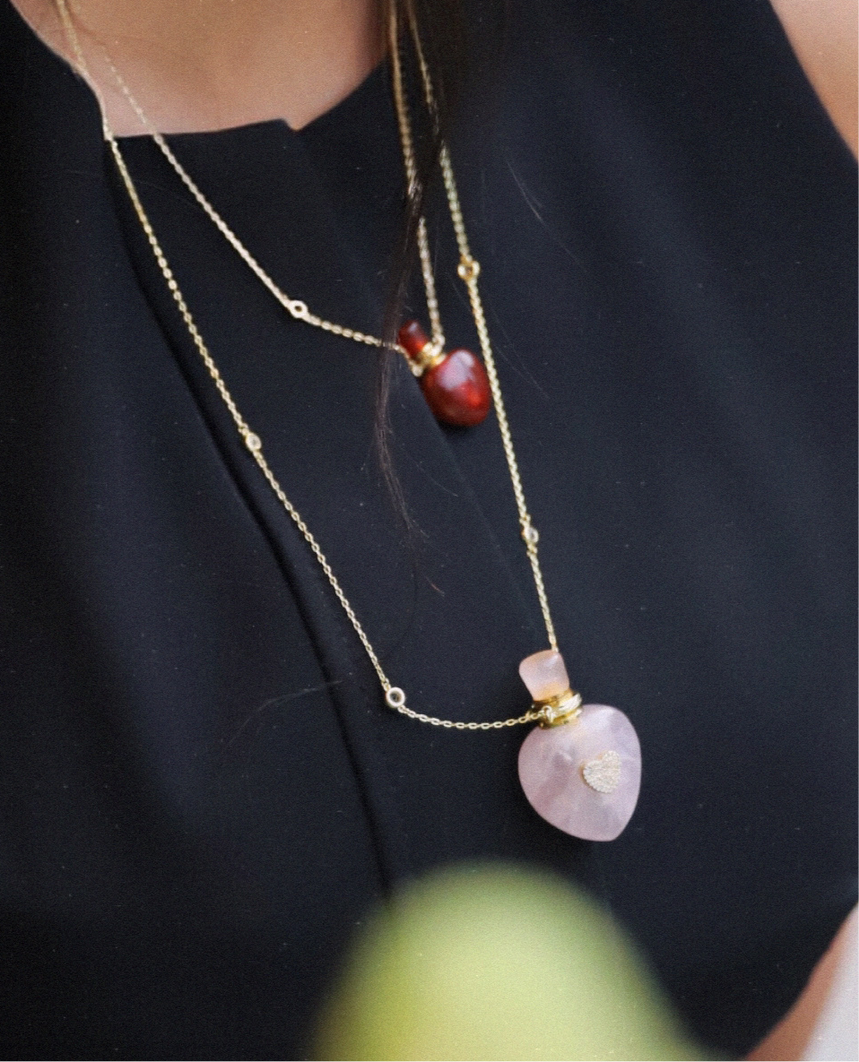 Rose Quartz Medium Heart Tola