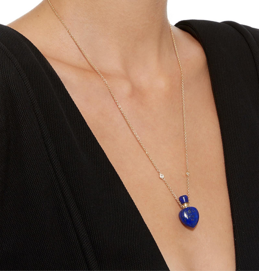 Lapis Lazuli Heart Tola